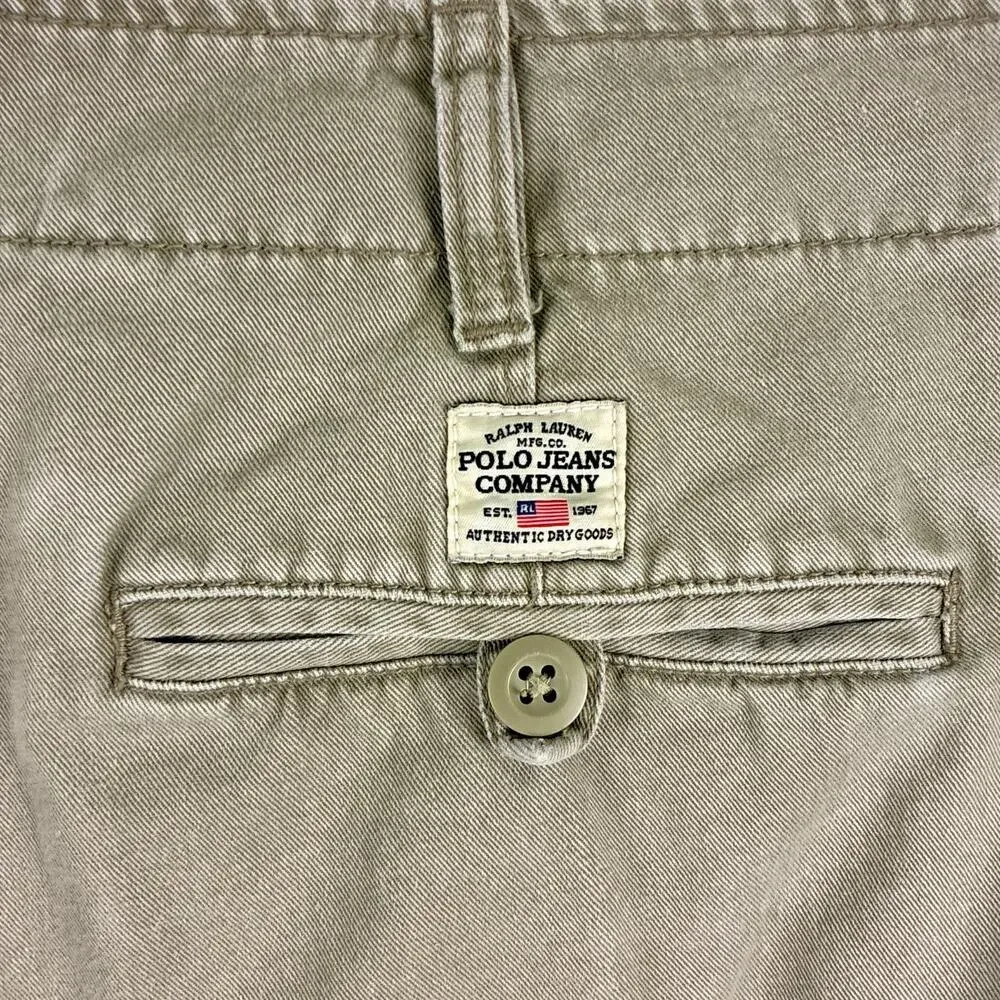 VTG Polo Jeans Co Ralph Lauren Field Pants Mens 38x30 RL 67 Military Baggy Y2K